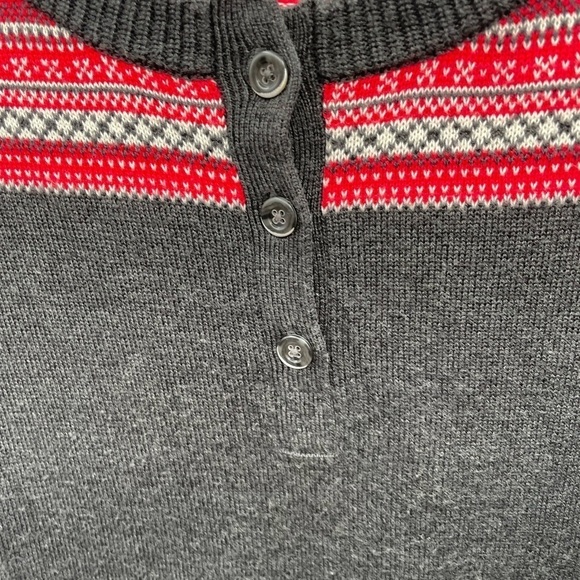 Woolrich brown/red long sleeve gorpcore outdoor womans cotton casual henley XL - Picture 8 of 9